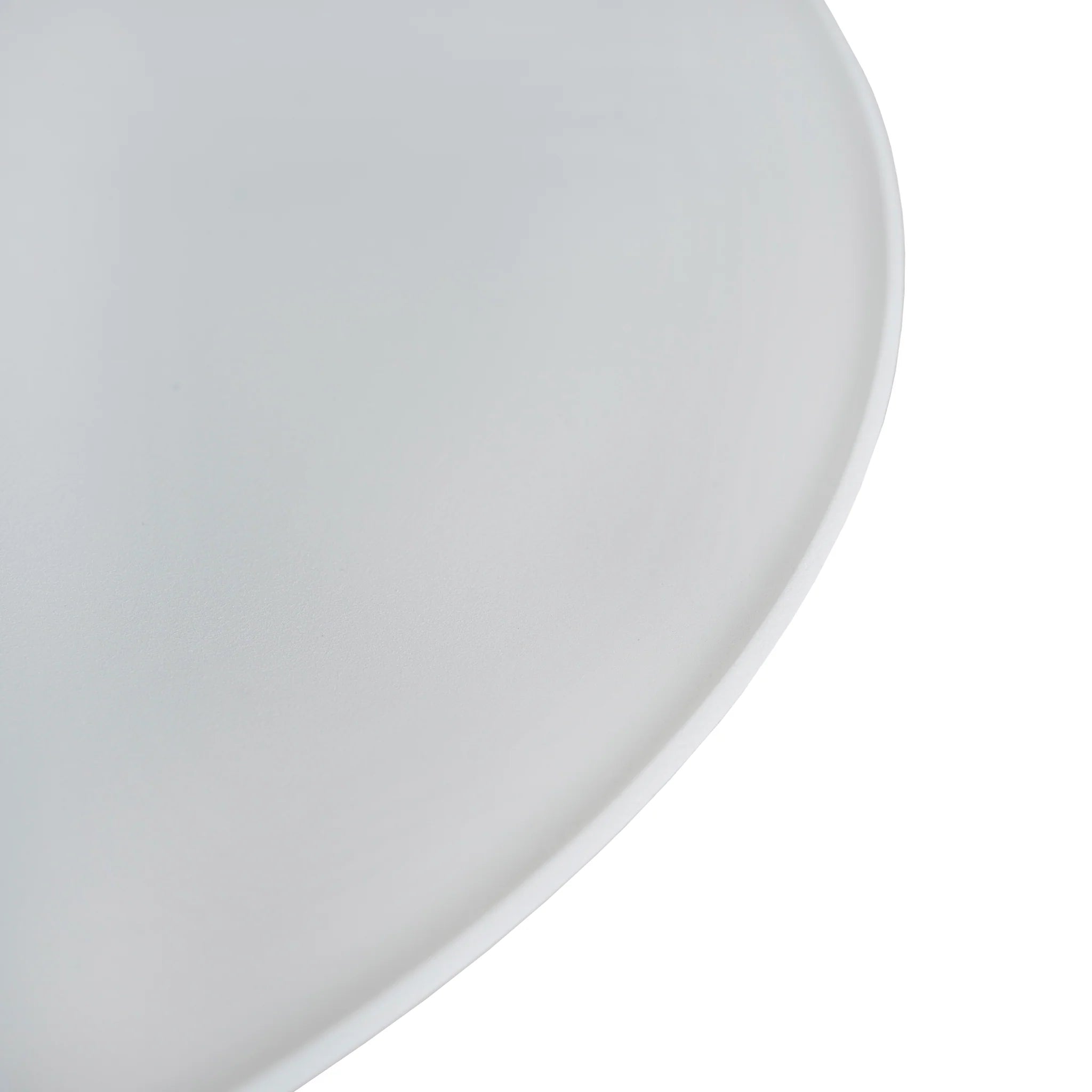 Balimora 45cm Matte White Side Table - Carrara Marble