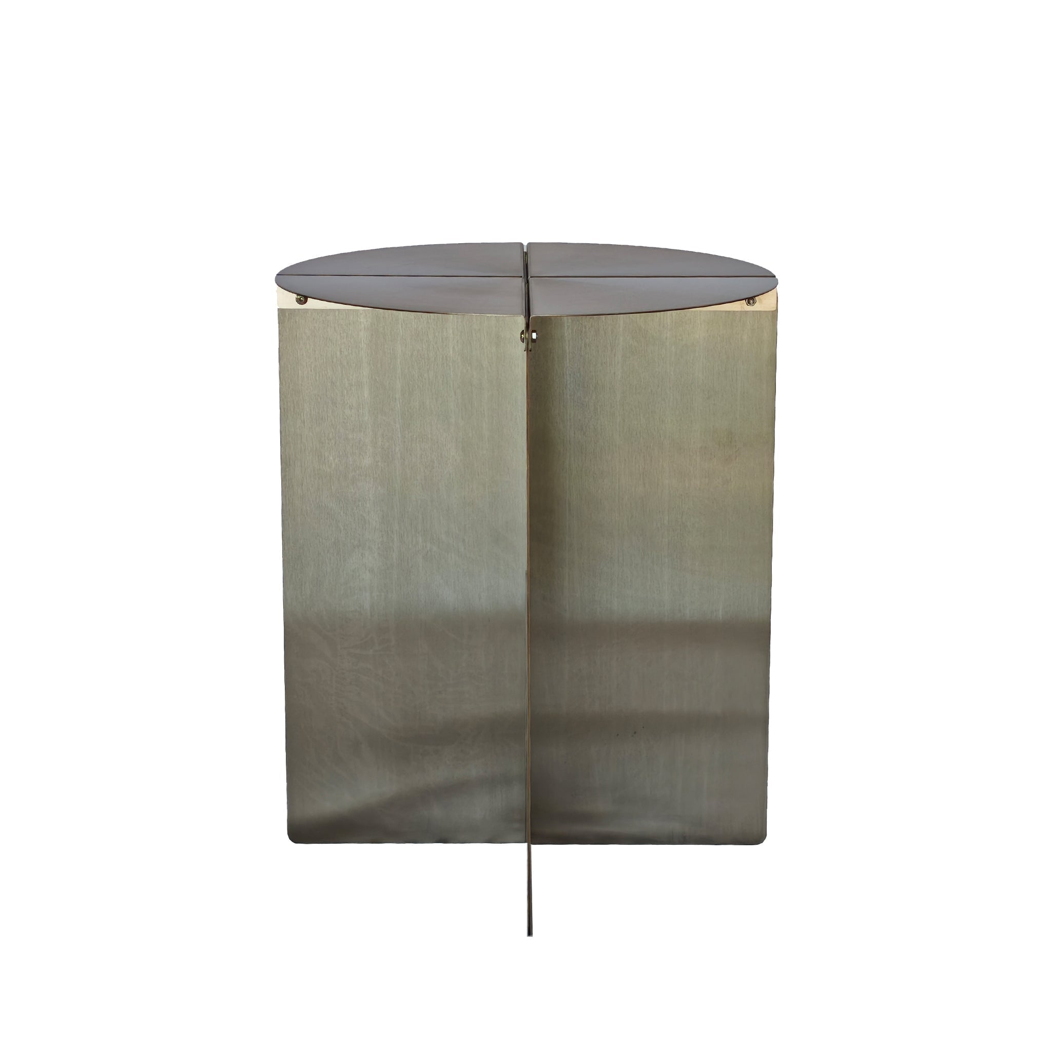 CST12065-BC 38cm Round Side Table - Stainless Steel