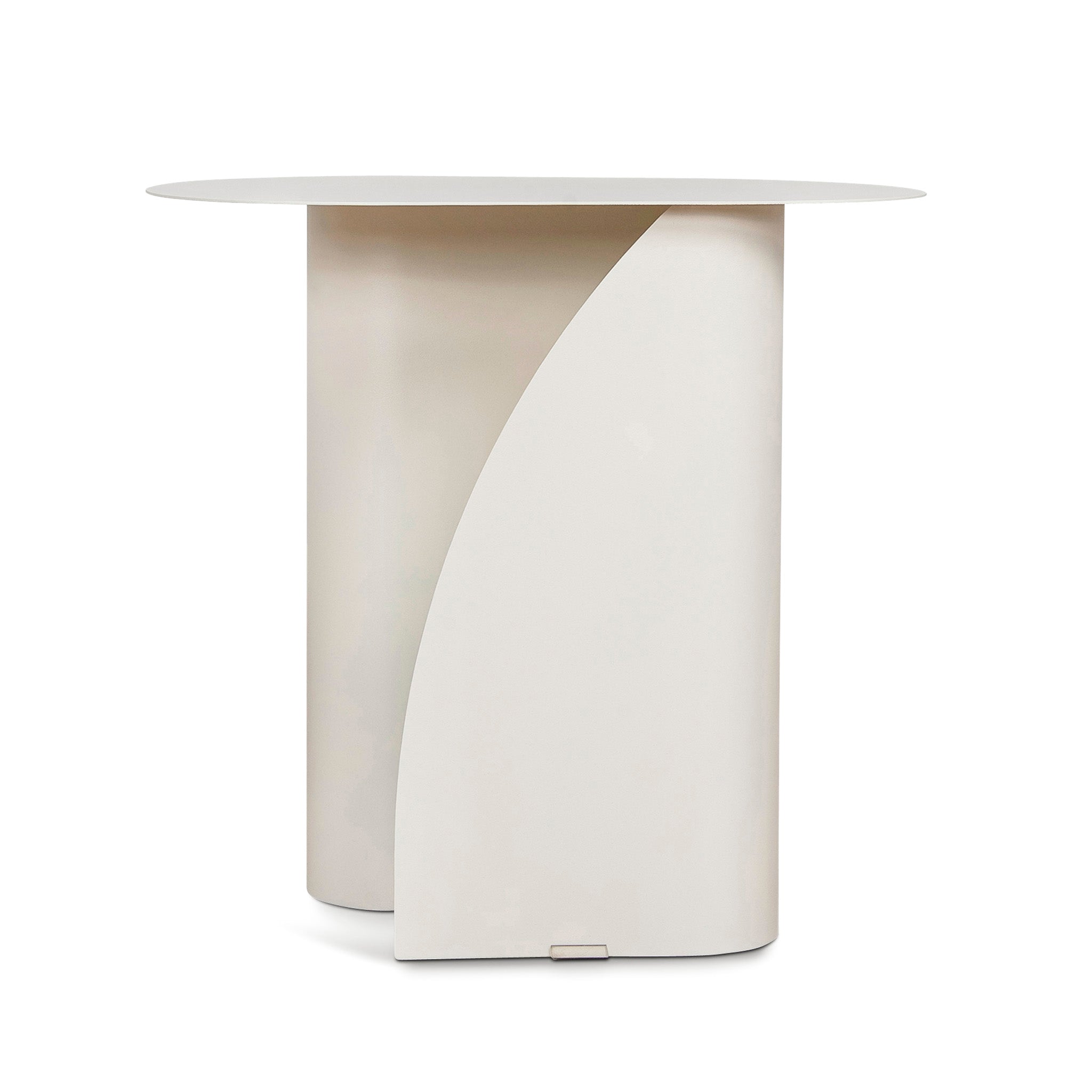 50cm Side Table - Ivory White - image 2