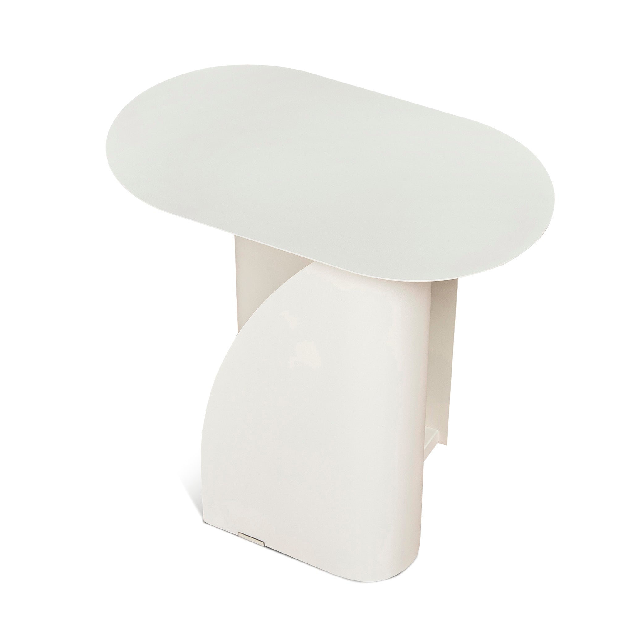 50cm Side Table - Ivory White - image 5