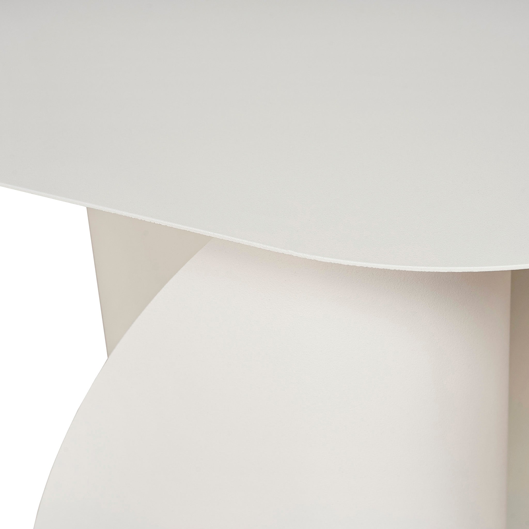 50cm Side Table - Ivory White - image 9