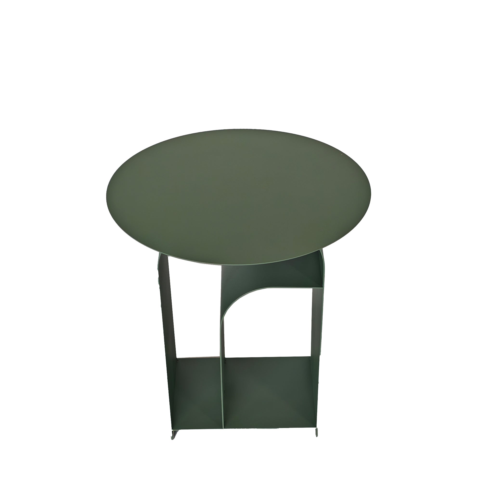 38cm Round Side Table - Sage Green