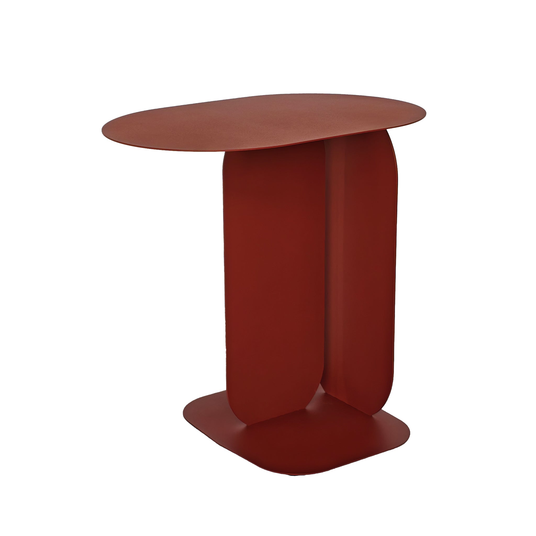 45cm Side Table - Burgundy Red