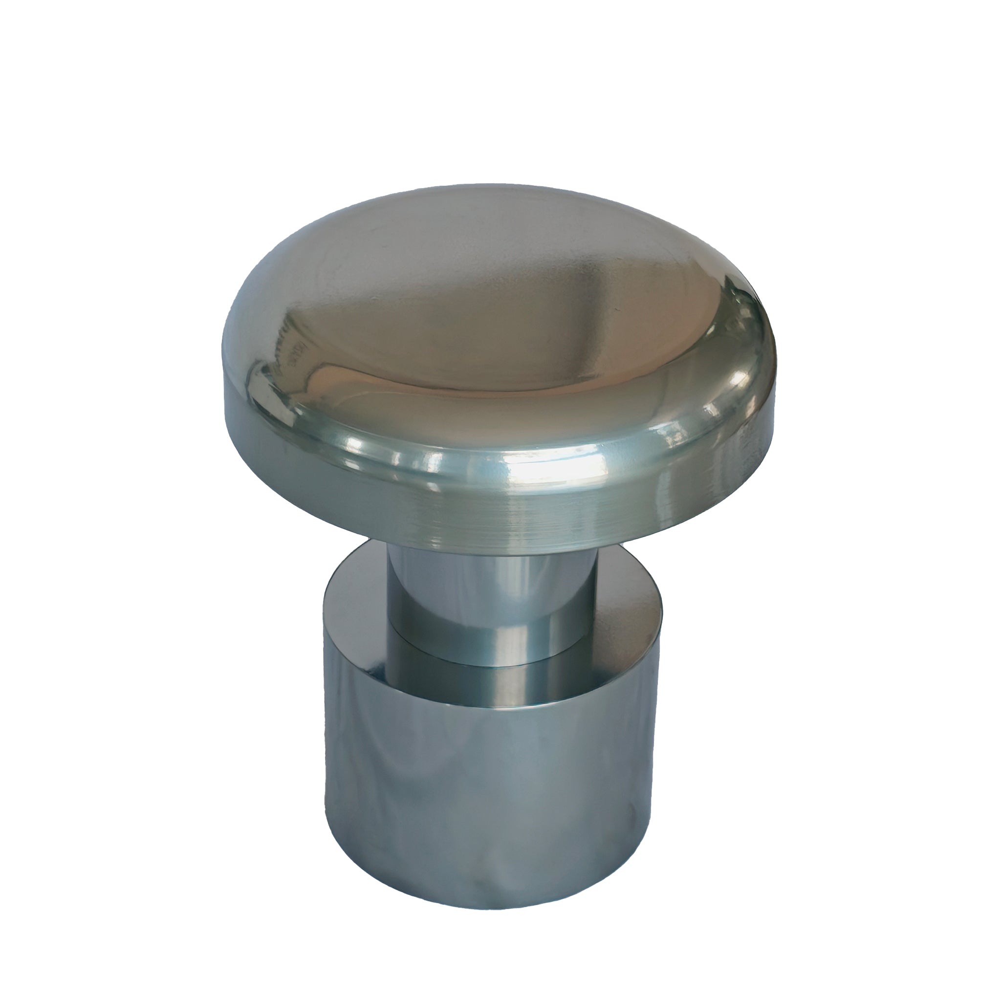 CST12081-BC 40cm Round Side Table - Powder Silver