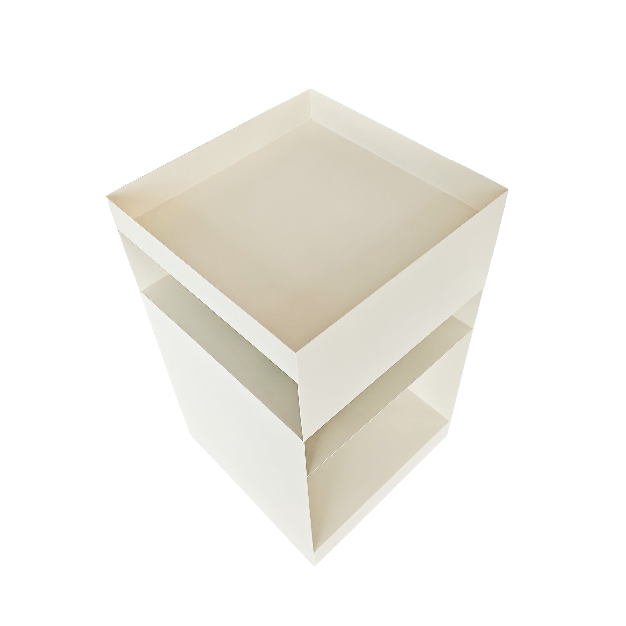 CST12082-BC 35cm Square Side Table - Ivory White