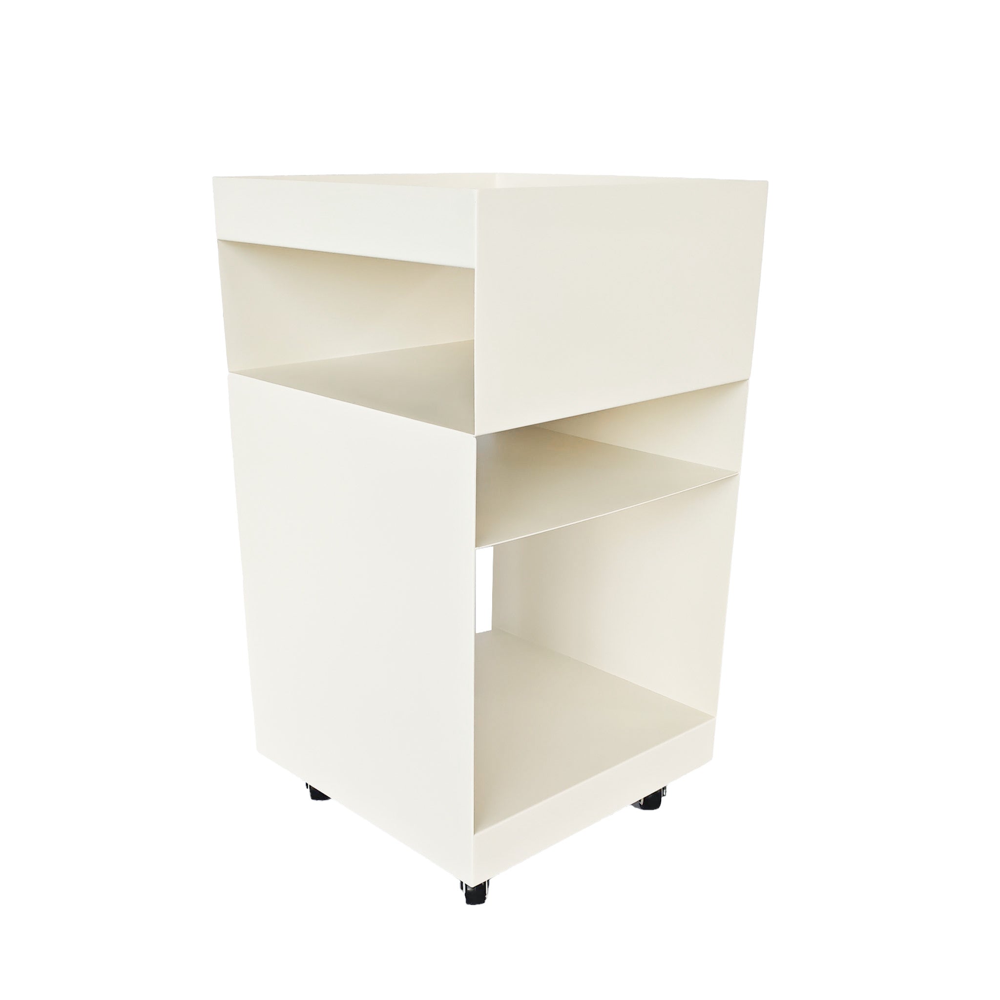 35cm Square Side Table - Ivory White