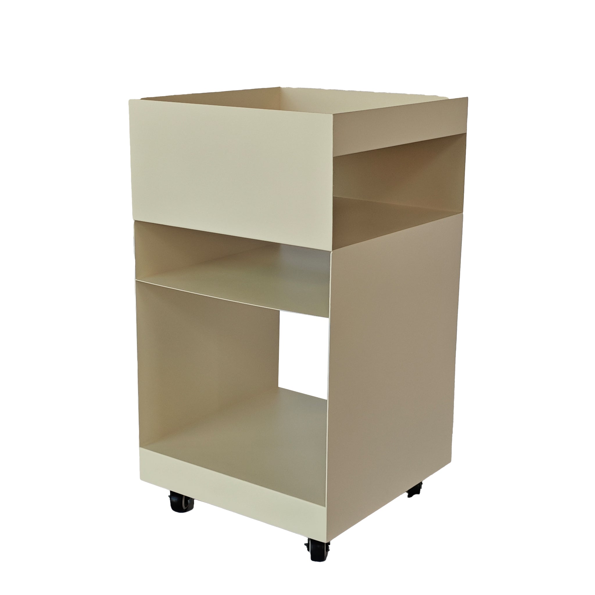 CST12082-BC 35cm Square Side Table - Ivory White
