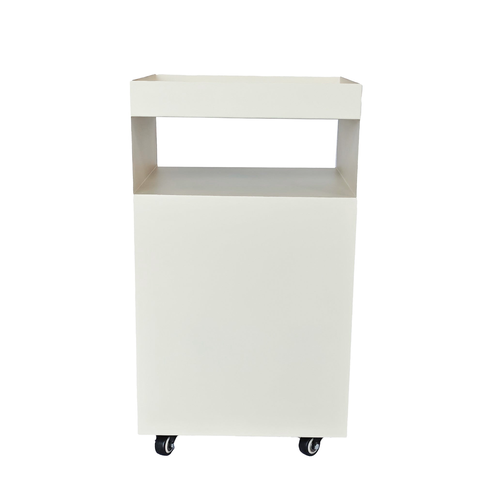 35cm Square Side Table - Ivory White