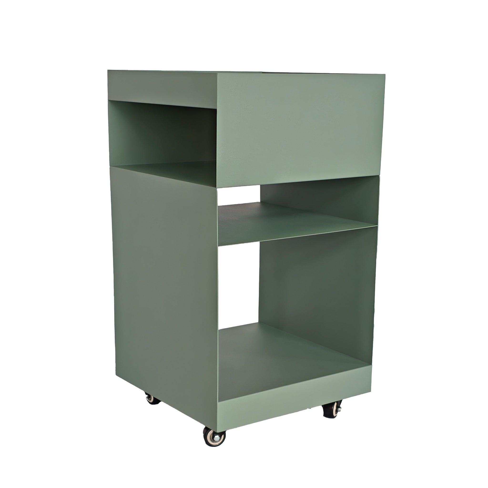 CST12084-BC 35cm Square Side Table - Sage Green