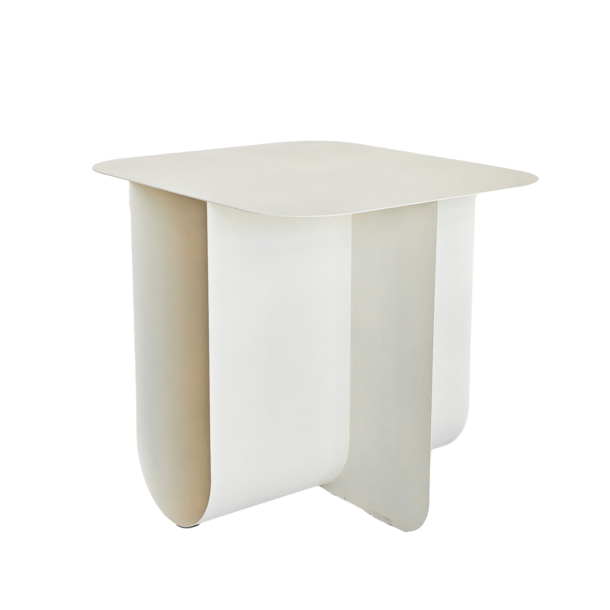 45cm Side Table - Ivory White