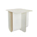 45cm Side Table - Ivory White