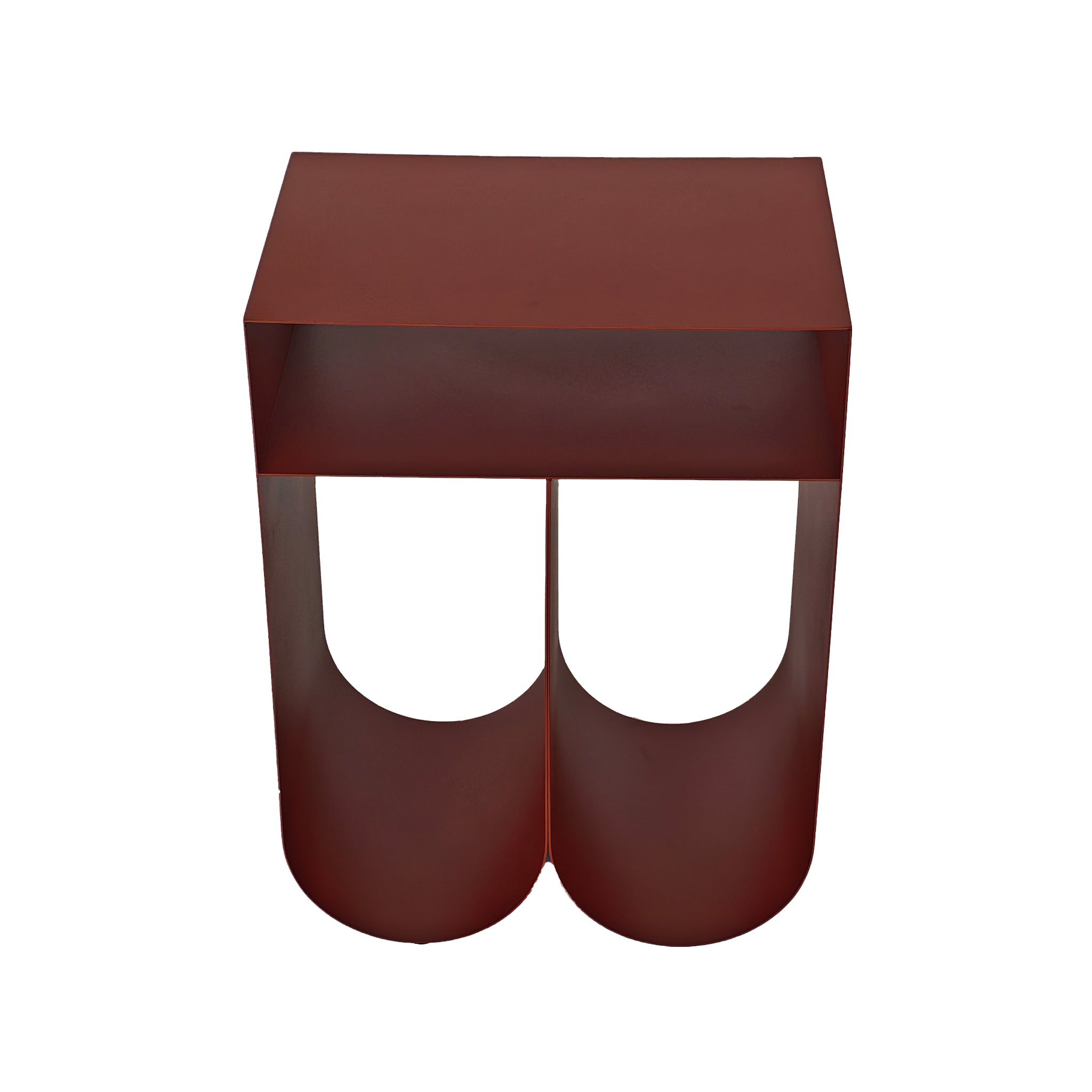 CST12091-BC 35.5cm Side Table - Burgundy Red