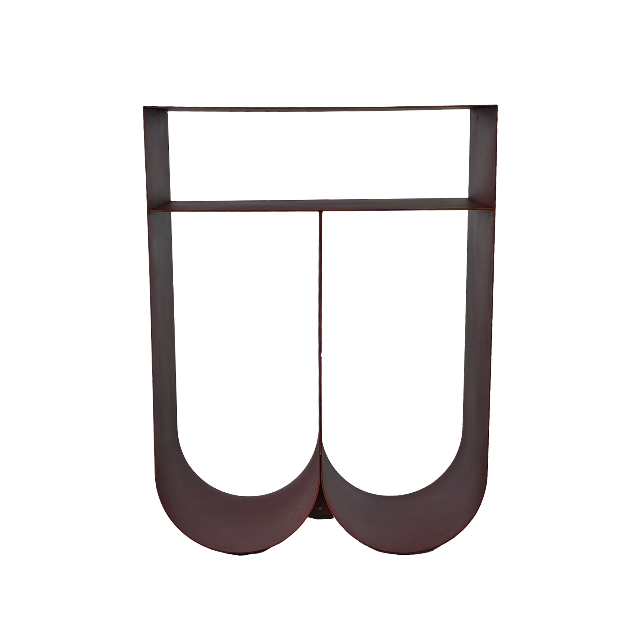 35.5cm Side Table - Burgundy Red
