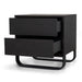 Showcasing Vimirina 55cm Bedside Table - Dark Walnut ST12098-BB Bedside Table by Calibre Furniturs