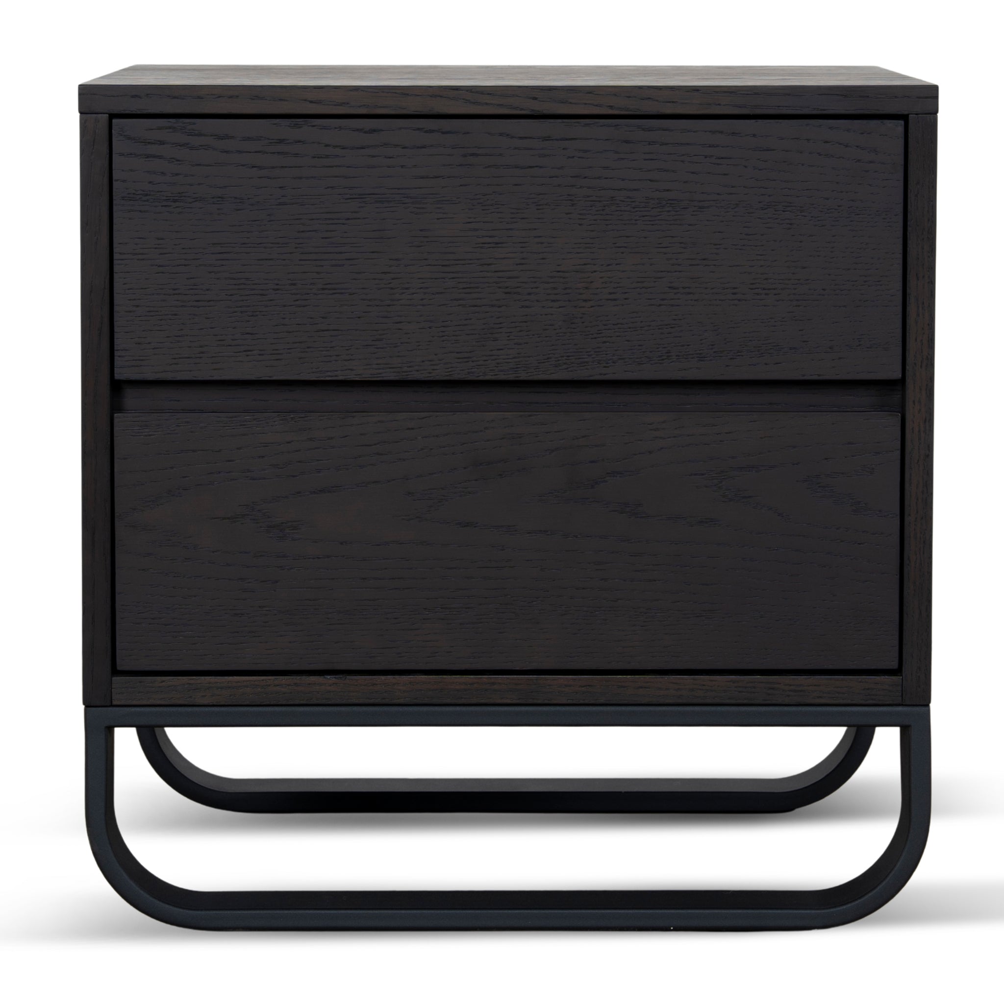 55cm Bedside Table - Dark Walnut - image 2