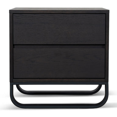 Showcasing Vimirina 55cm Bedside Table - Dark Walnut ST12098-BB Bedside Table by Calibre Furniturs