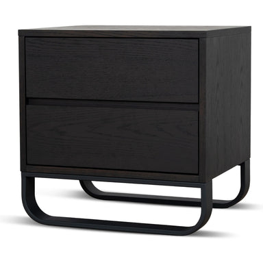 Showcasing Vimirina 55cm Bedside Table - Dark Walnut ST12098-BB Bedside Table by Calibre Furniturs