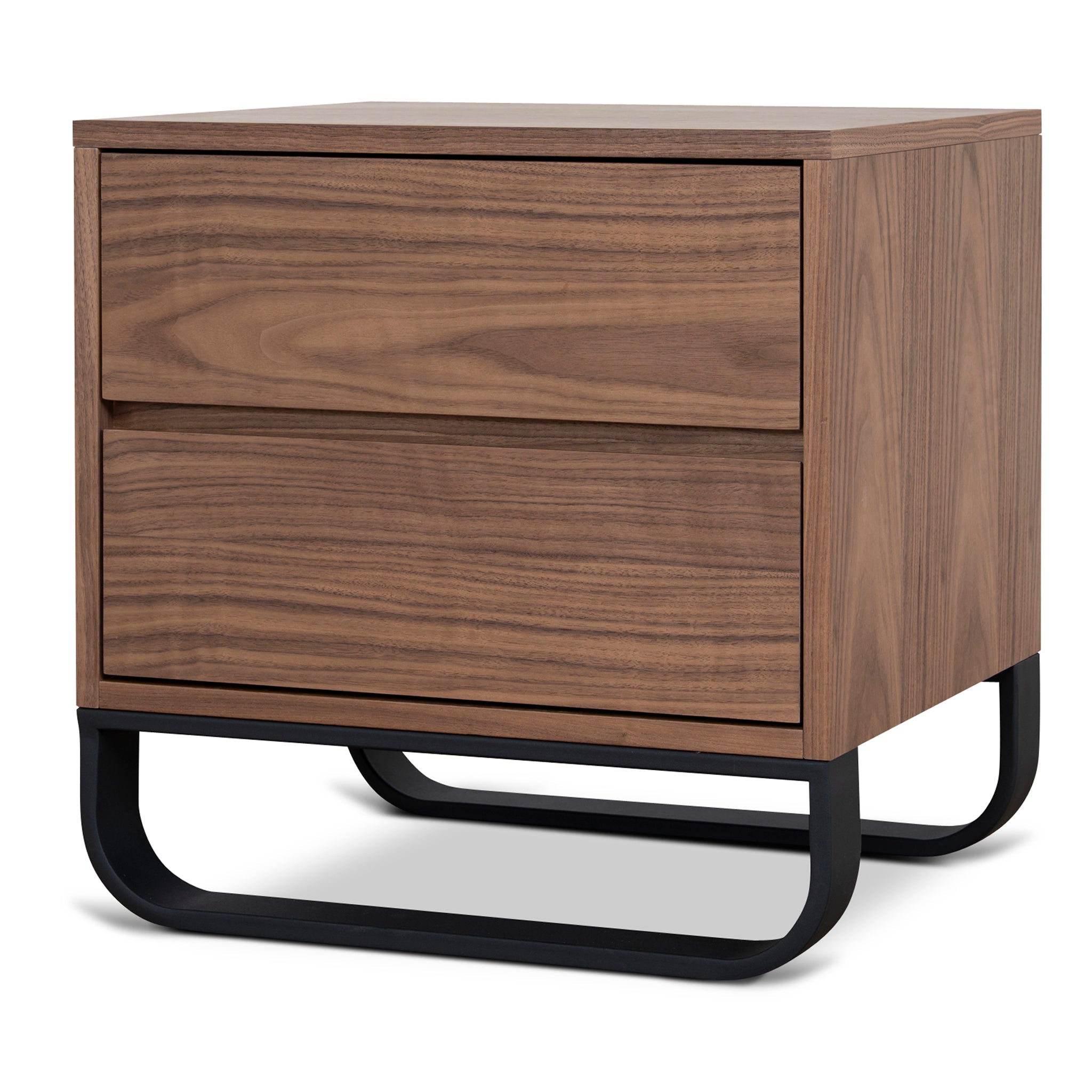 55cm Bedside Table - Walnut - Strado