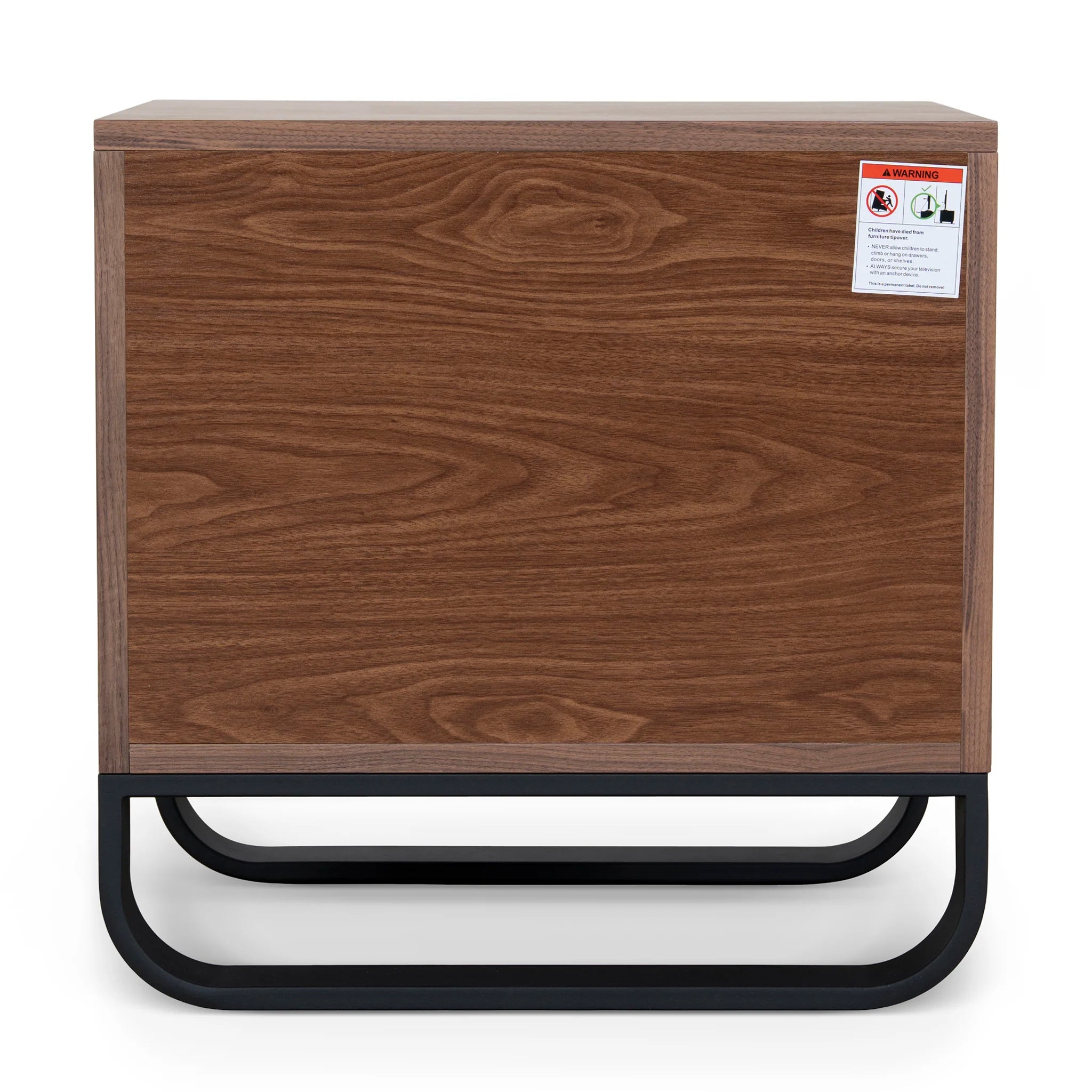 Sonomora 55cm Bedside Table - Walnut