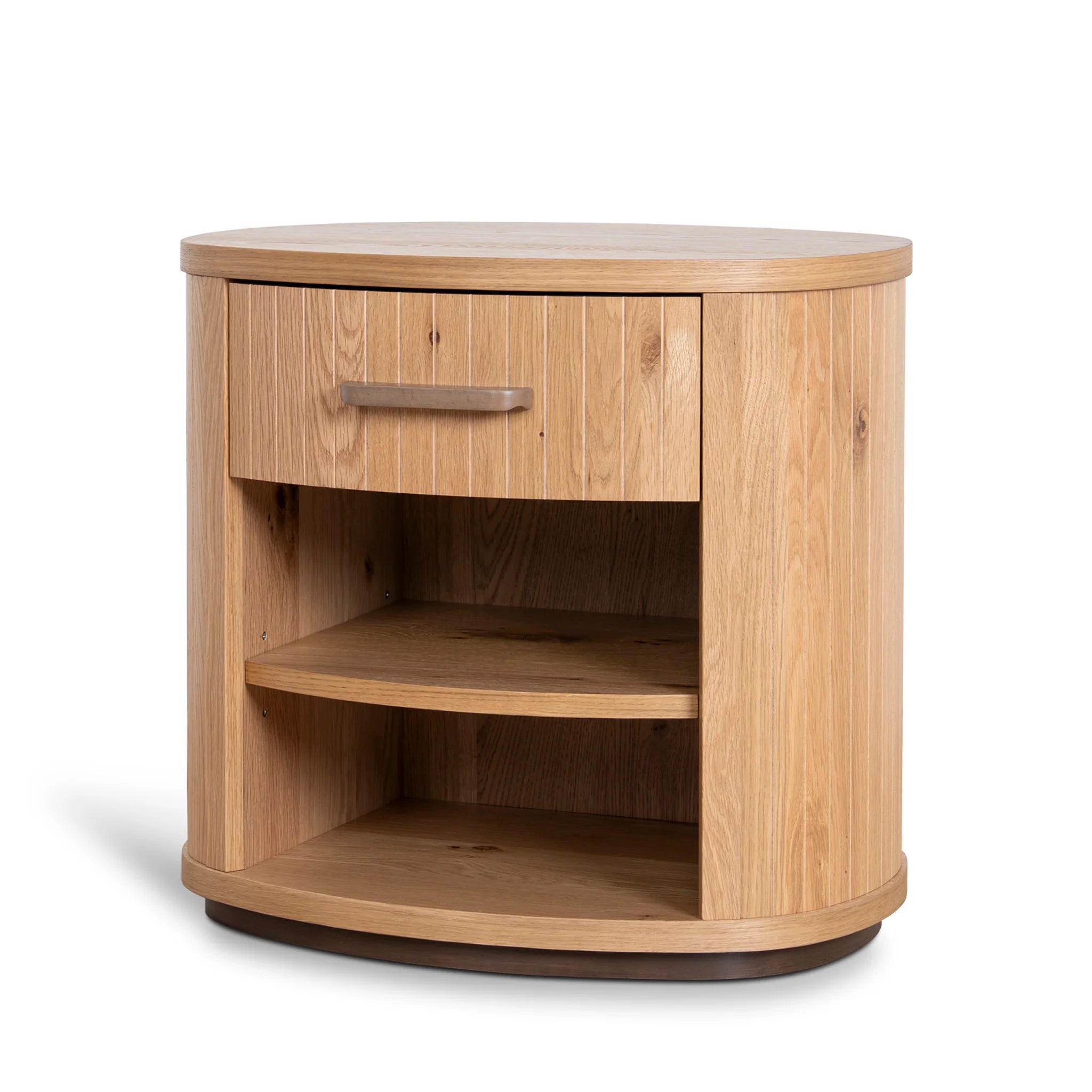 Showcasing Cidovana Bedside Table - Knotty Oak ST12109-VN Bedside Table by Calibre Furniturs