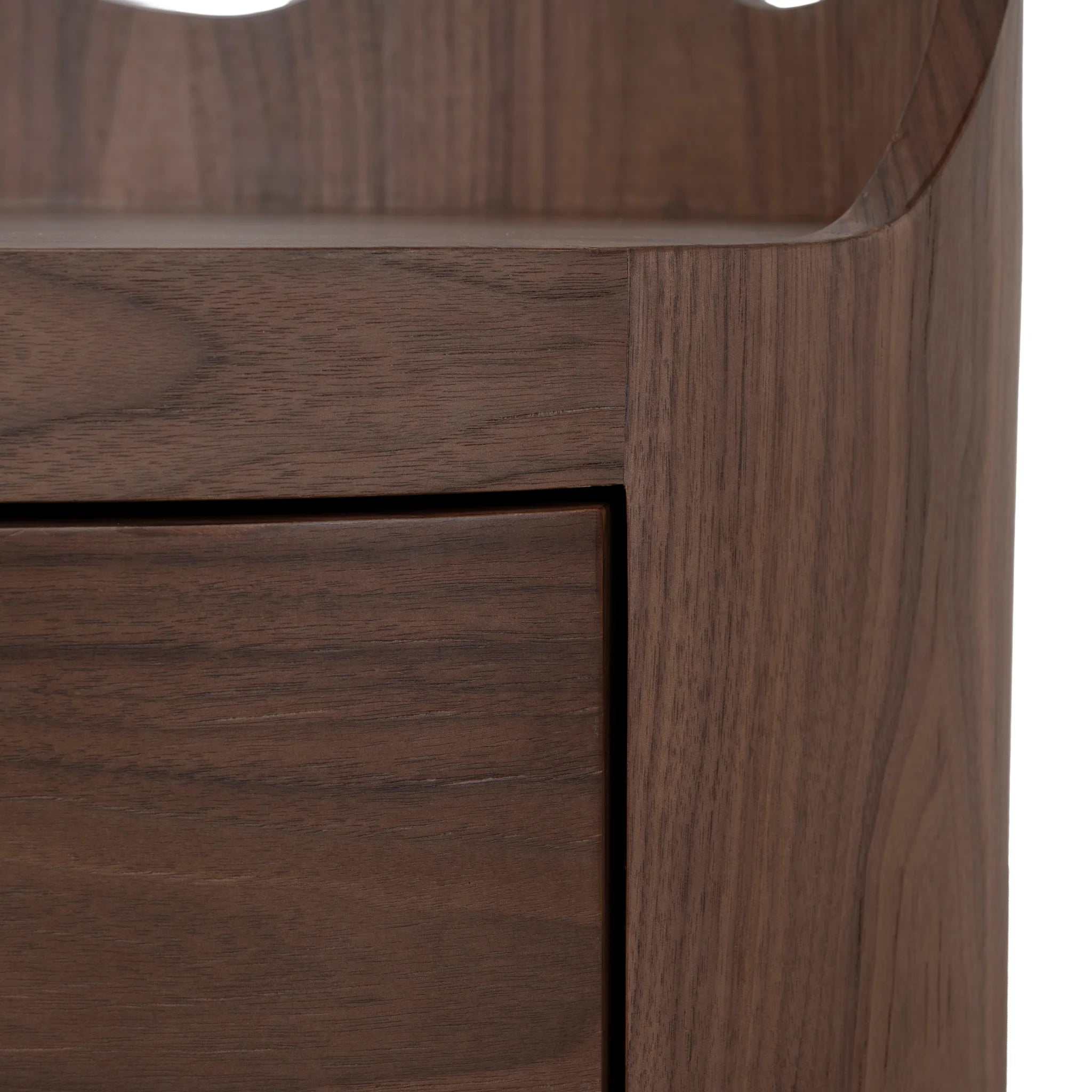 Movera 51cm Bedside Table - Walnut