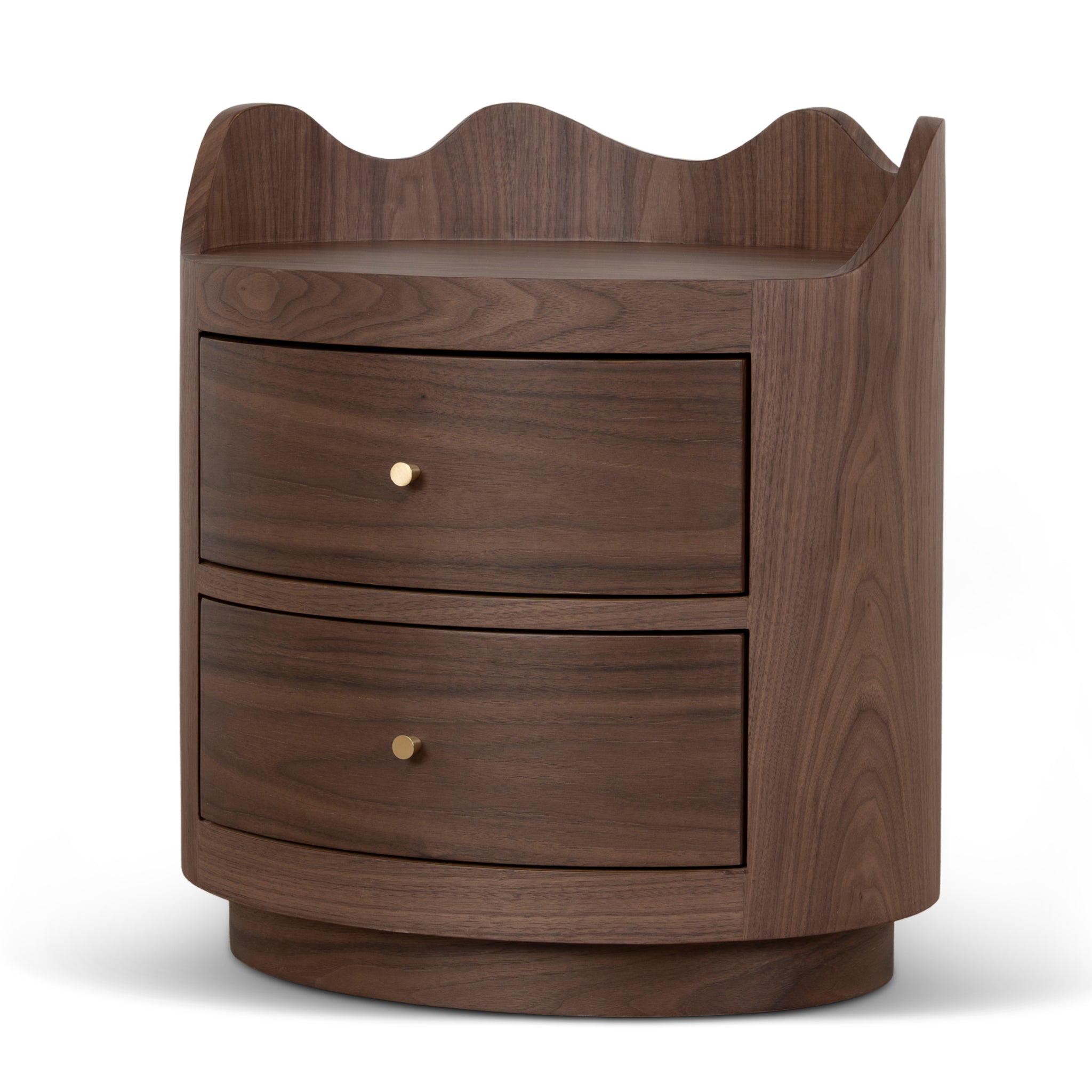 51cm Bedside Table - Walnut