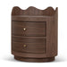 Showcasing Movera 51cm Bedside Table - Walnut ST12143-DW Bedside Table by Calibre Furniturs