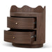 Showcasing Movera 51cm Bedside Table - Walnut ST12143-DW Bedside Table by Calibre Furniturs