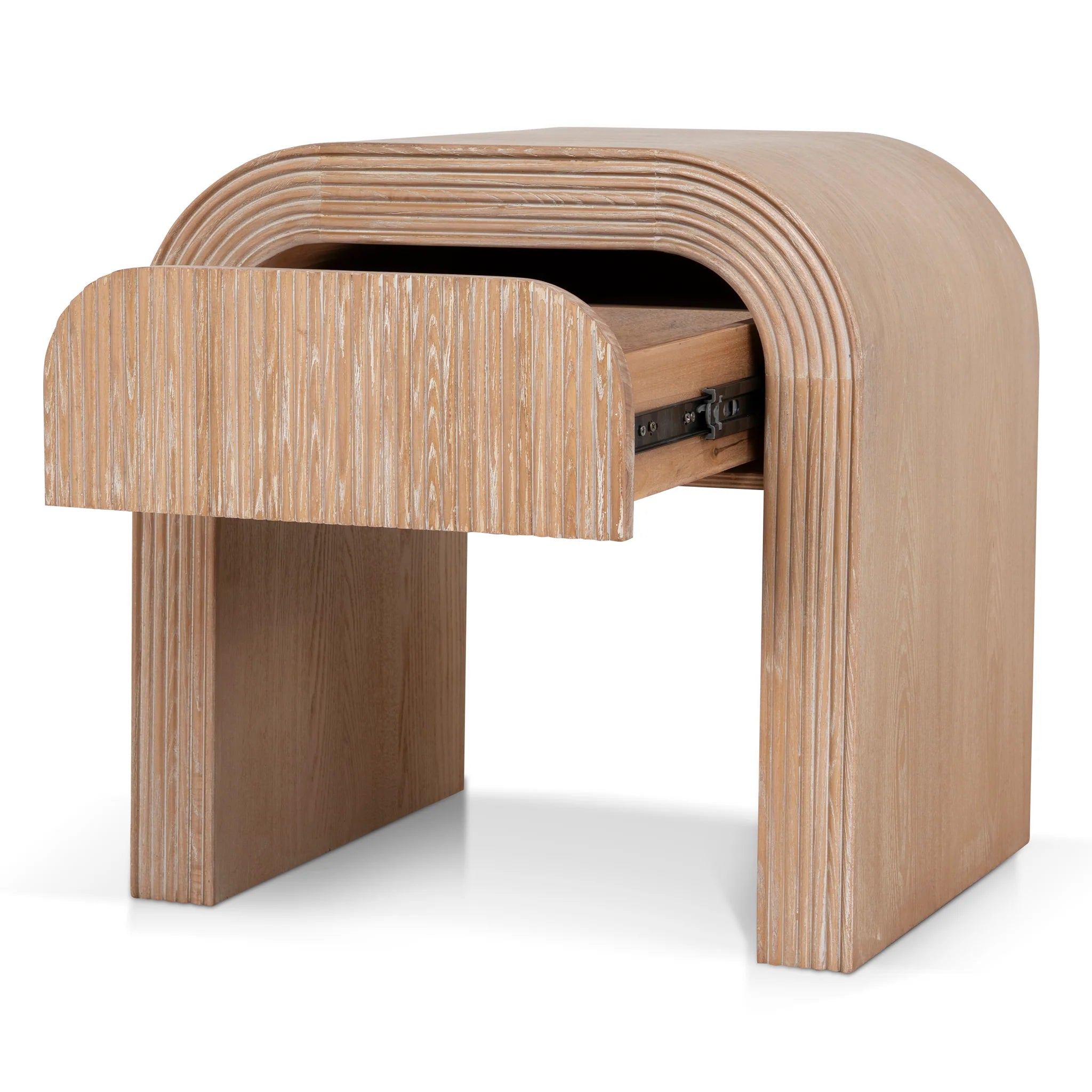 Showcasing Dororina 55cm Bedside Table - Light Natural ST12155-NI Bedside Table by Calibre Furniturs