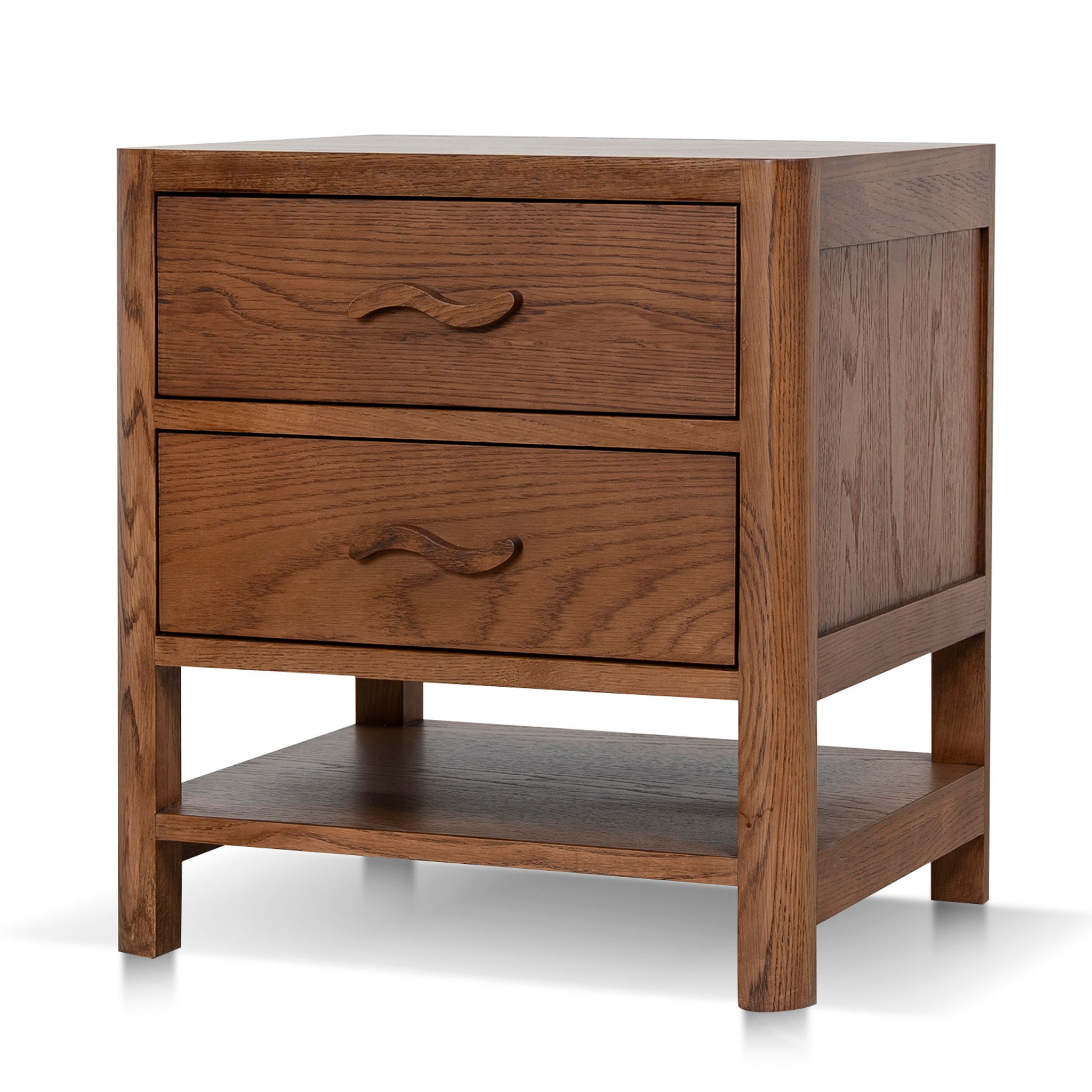 CST12262-OW 50cm Bedside Table - Walnut