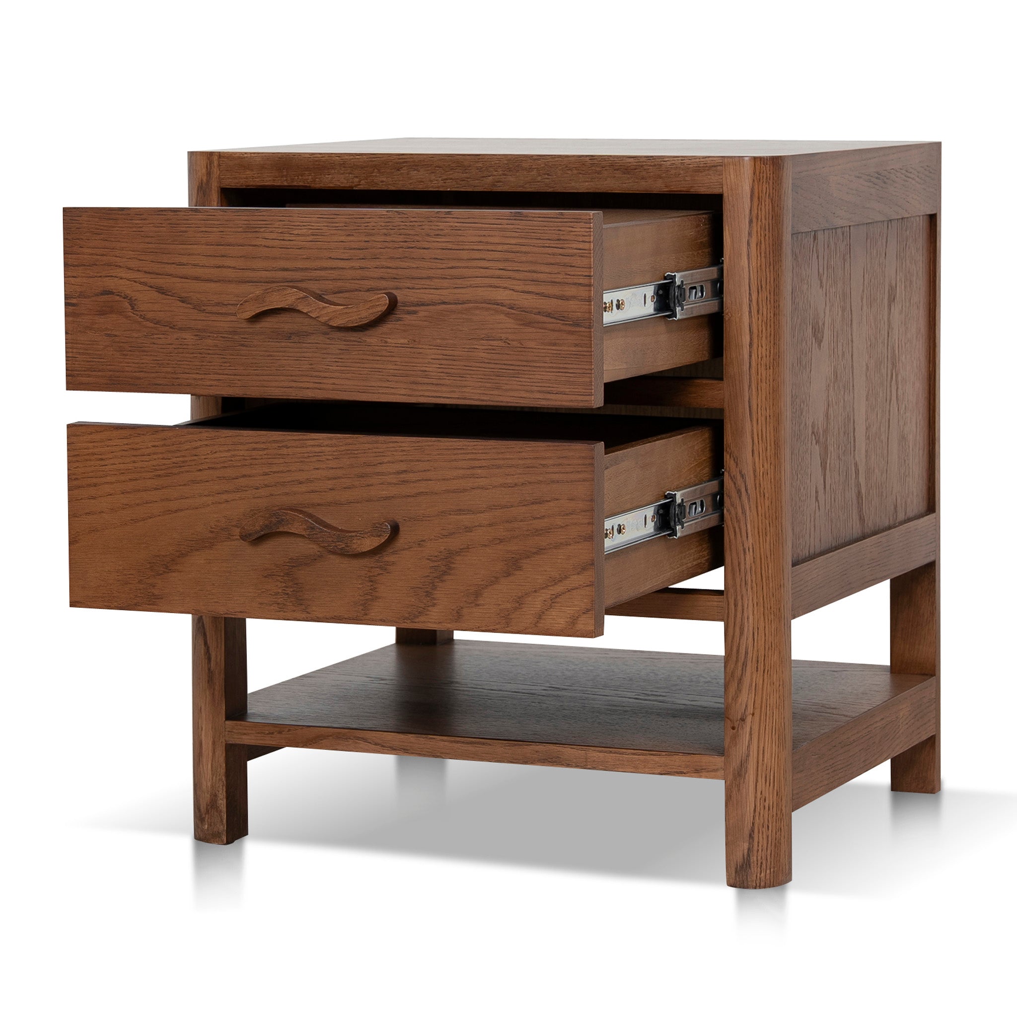 CST12262-OW 50cm Bedside Table - Walnut