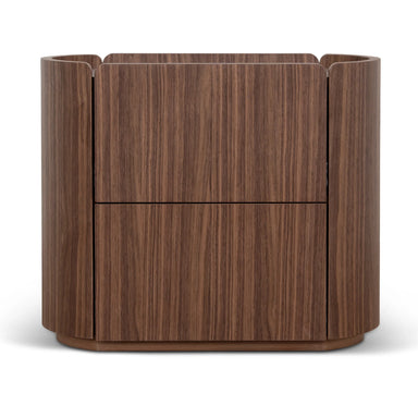 Showcasing Bacera 60cm Bedside Table - Walnut ST12276-CN Bedside Table by Calibre Furniturs