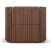 Showcasing Bacera 60cm Bedside Table - Walnut ST12276-CN Bedside Table by Calibre Furniturs