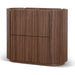 Showcasing Bacera 60cm Bedside Table - Walnut ST12276-CN Bedside Table by Calibre Furniturs