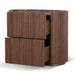 Showcasing Bacera 60cm Bedside Table - Walnut ST12276-CN Bedside Table by Calibre Furniturs