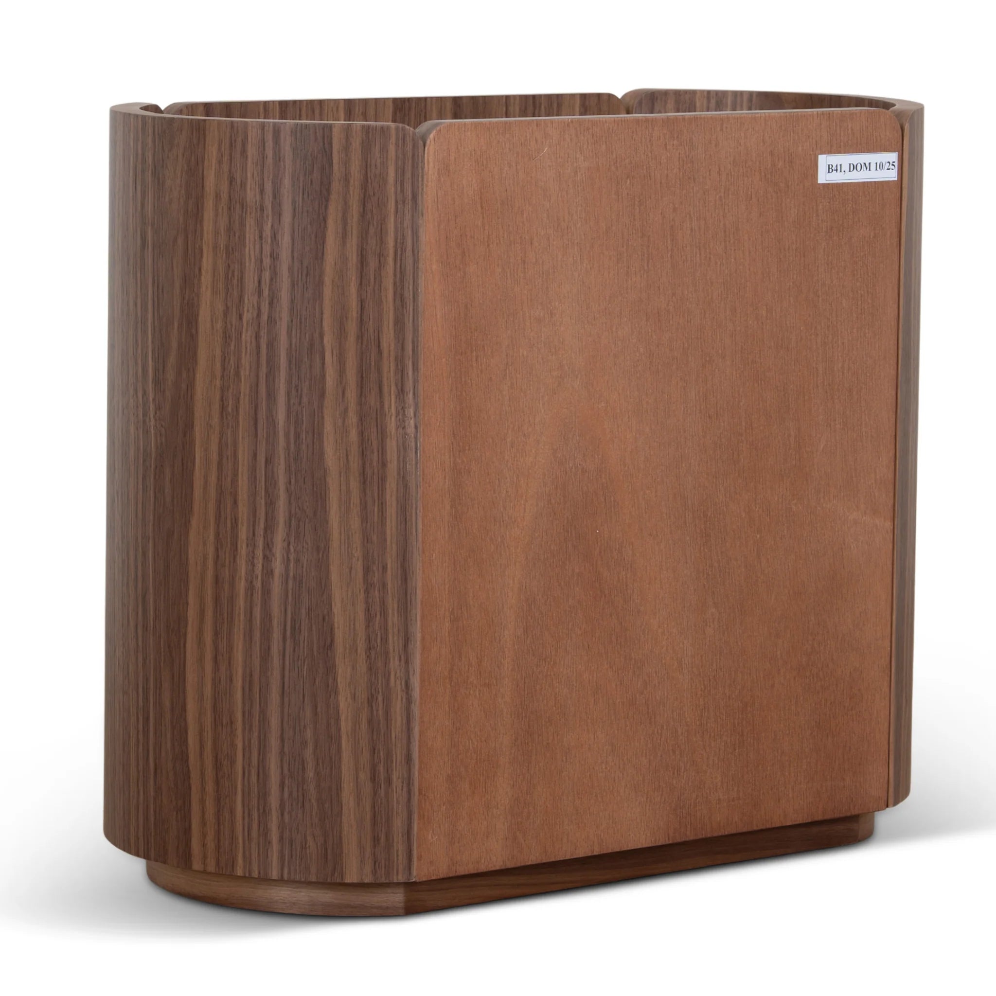 Bacera 60cm Bedside Table - Walnut