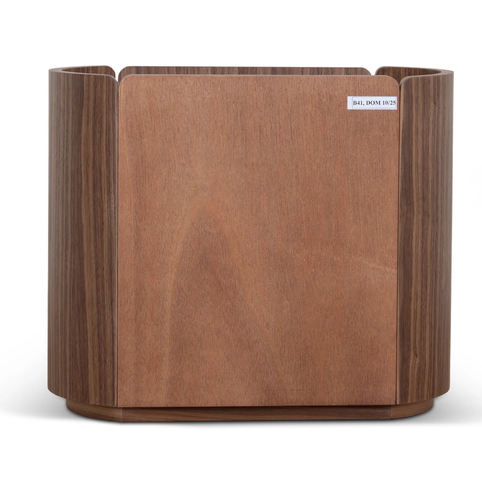 Bacera 60cm Bedside Table - Walnut
