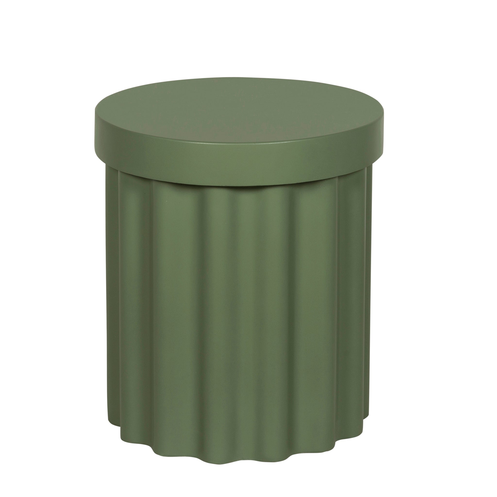 CST12295-CO 40cm Concrete Side Table - Green