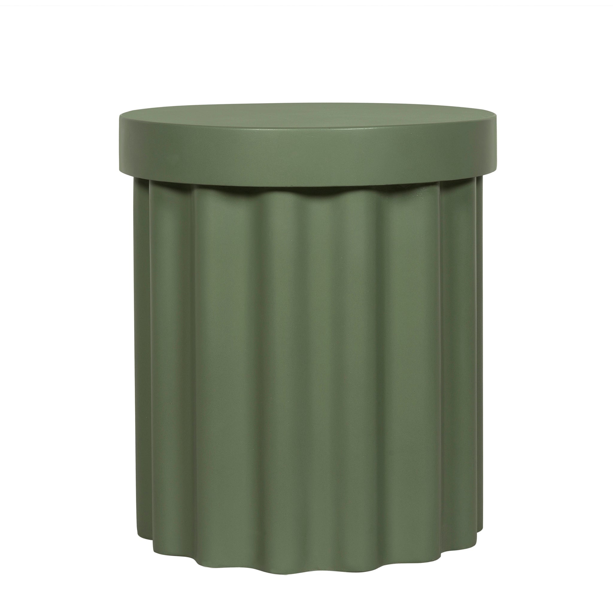 CST12295-CO 40cm Concrete Side Table - Green