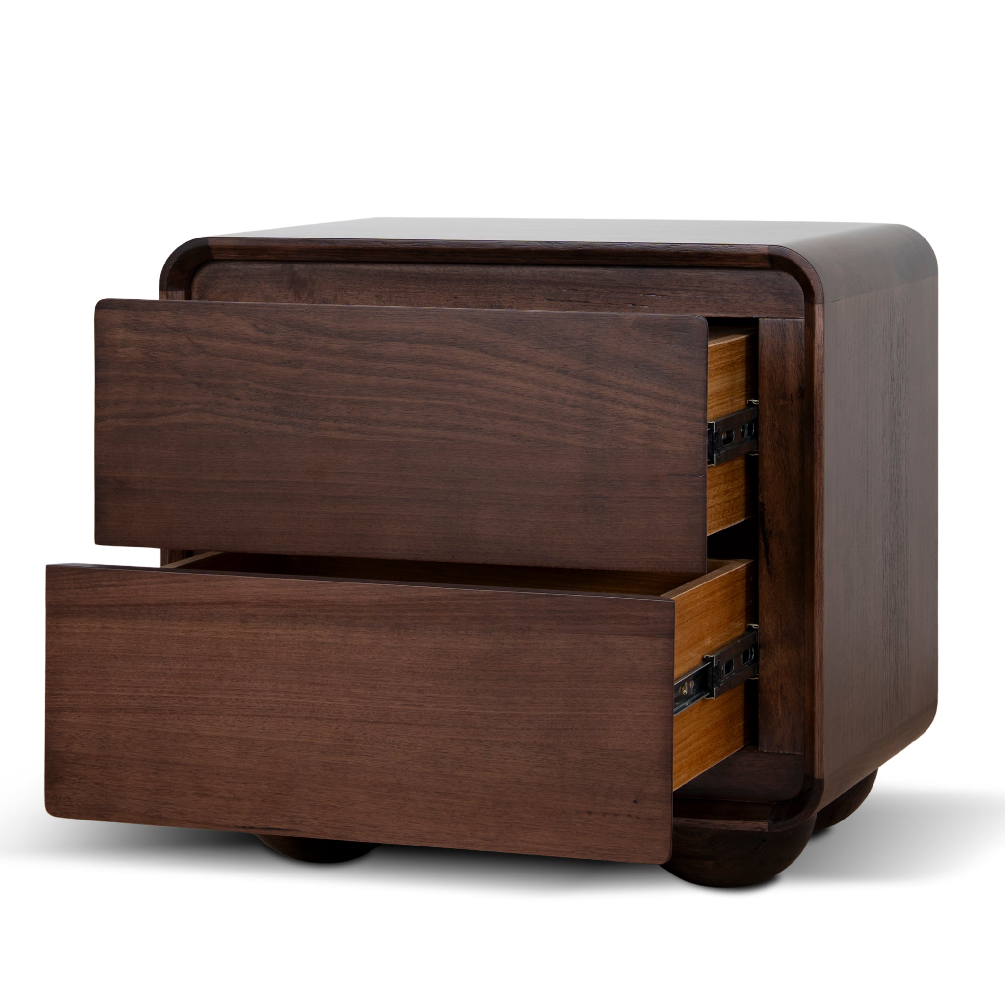 56cm Bedside Table - Walnut