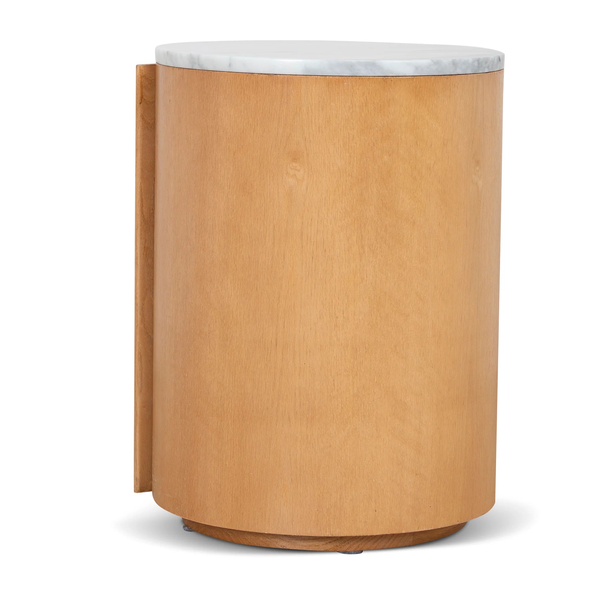 Kilara Round Bedside Table - Natural
