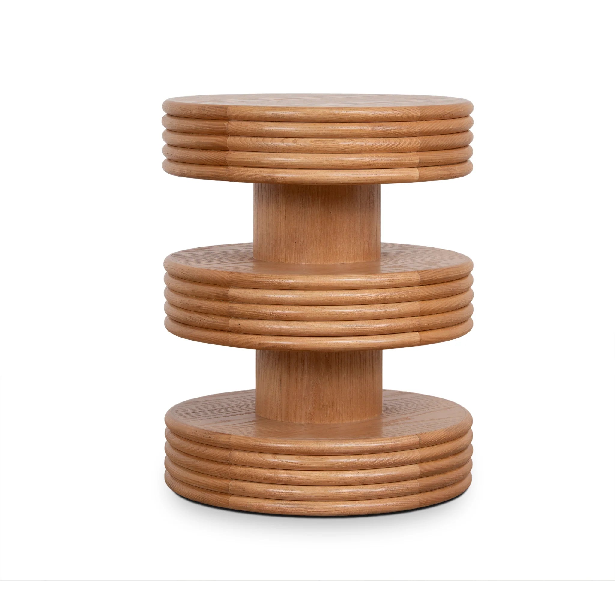 Showcasing Bedora 42cm Side Table - Natural ST12358-NI Side Table by Calibre Furniturs