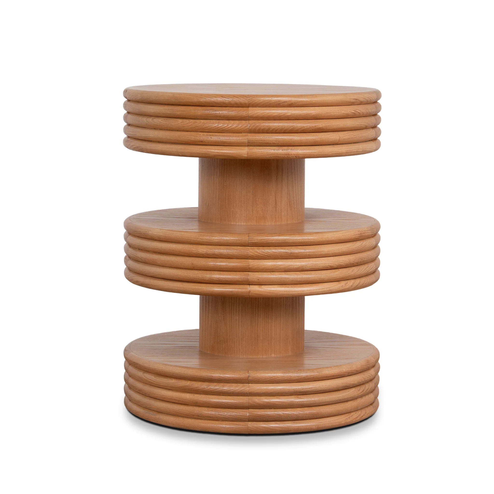 Showcasing Bedora 42cm Side Table - Natural ST12358-NI Side Table by Calibre Furniturs