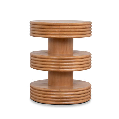 Showcasing Bedora 42cm Side Table - Natural ST12358-NI Side Table by Calibre Furniturs