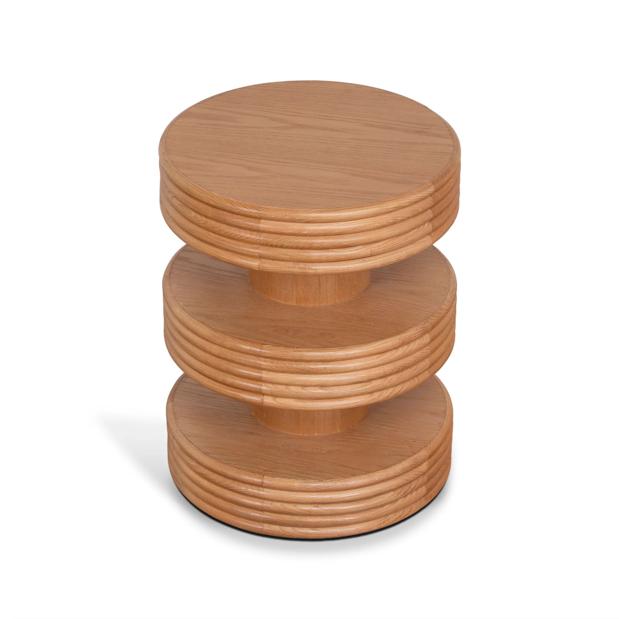 Showcasing Bedora 42cm Side Table - Natural ST12358-NI Side Table by Calibre Furniturs