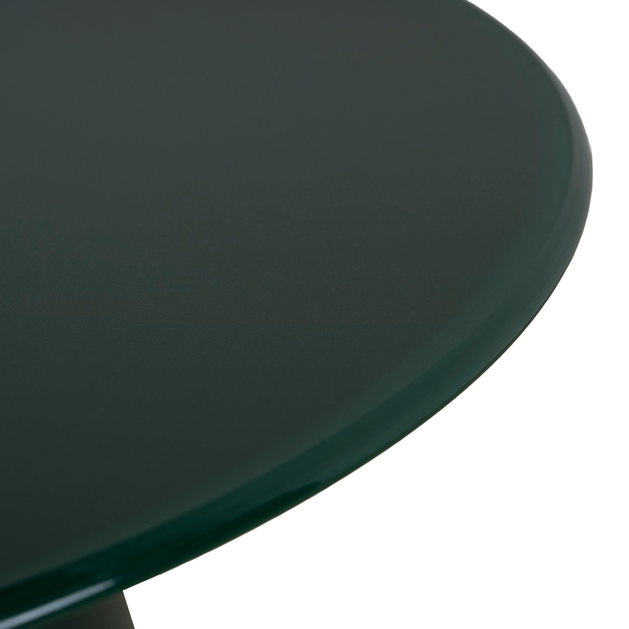 CST12459-CI 60cm Round Tempered Glass Side Table - Green
