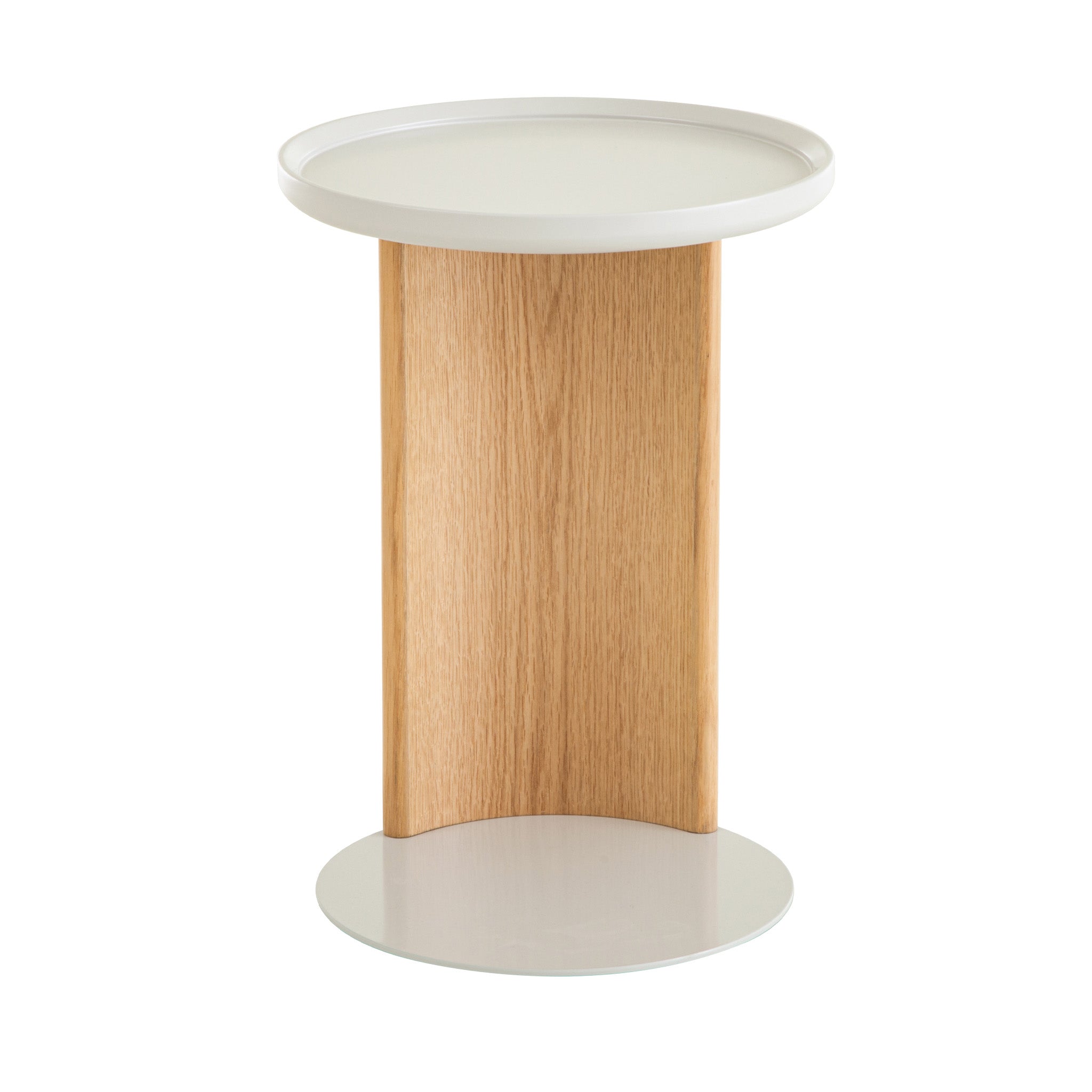 39.8cm Natural Side Table - Warm Grey - image 2