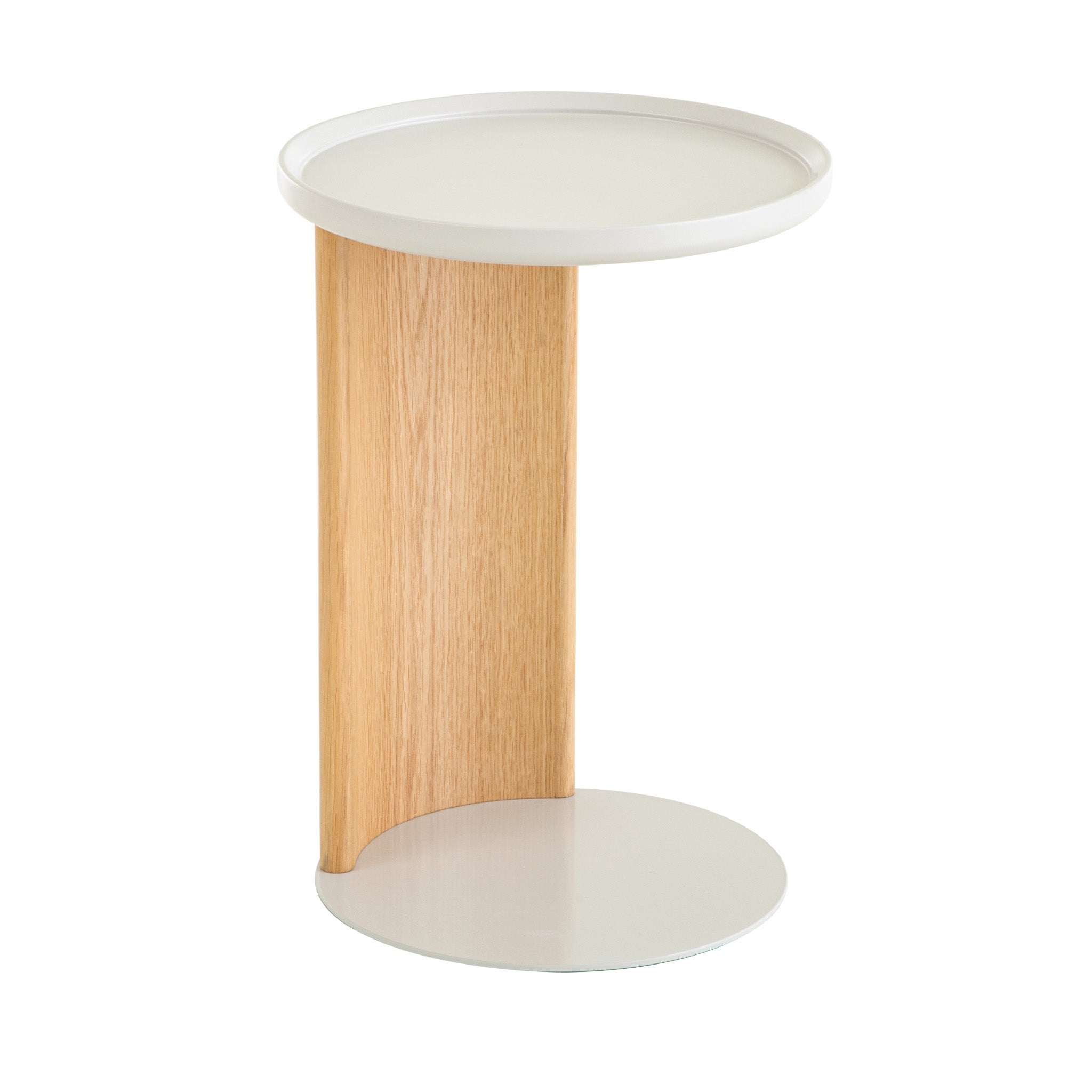 CST12551-IG 39.8cm Natural Side Table - Warm Grey