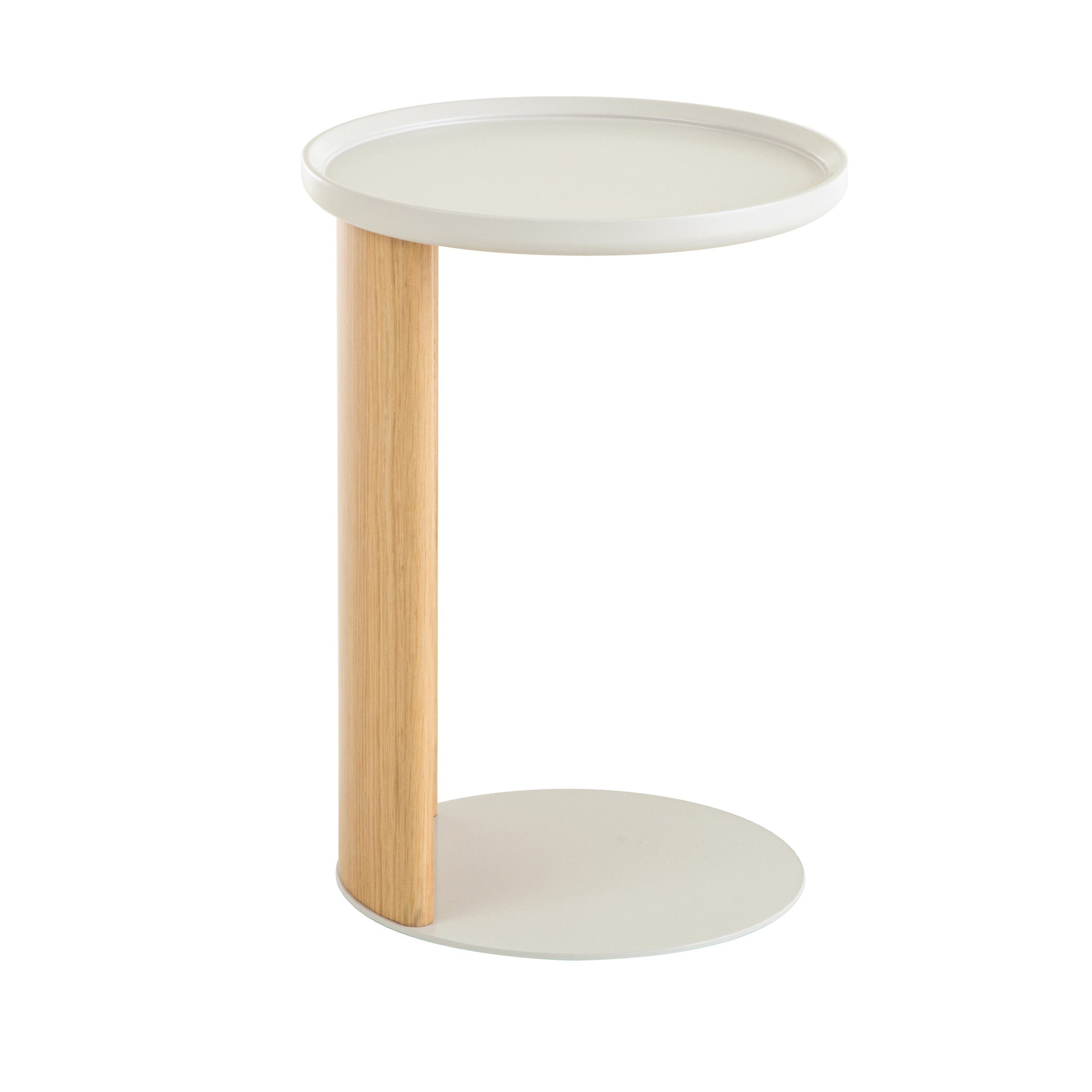 CST12551-IG 39.8cm Natural Side Table - Warm Grey