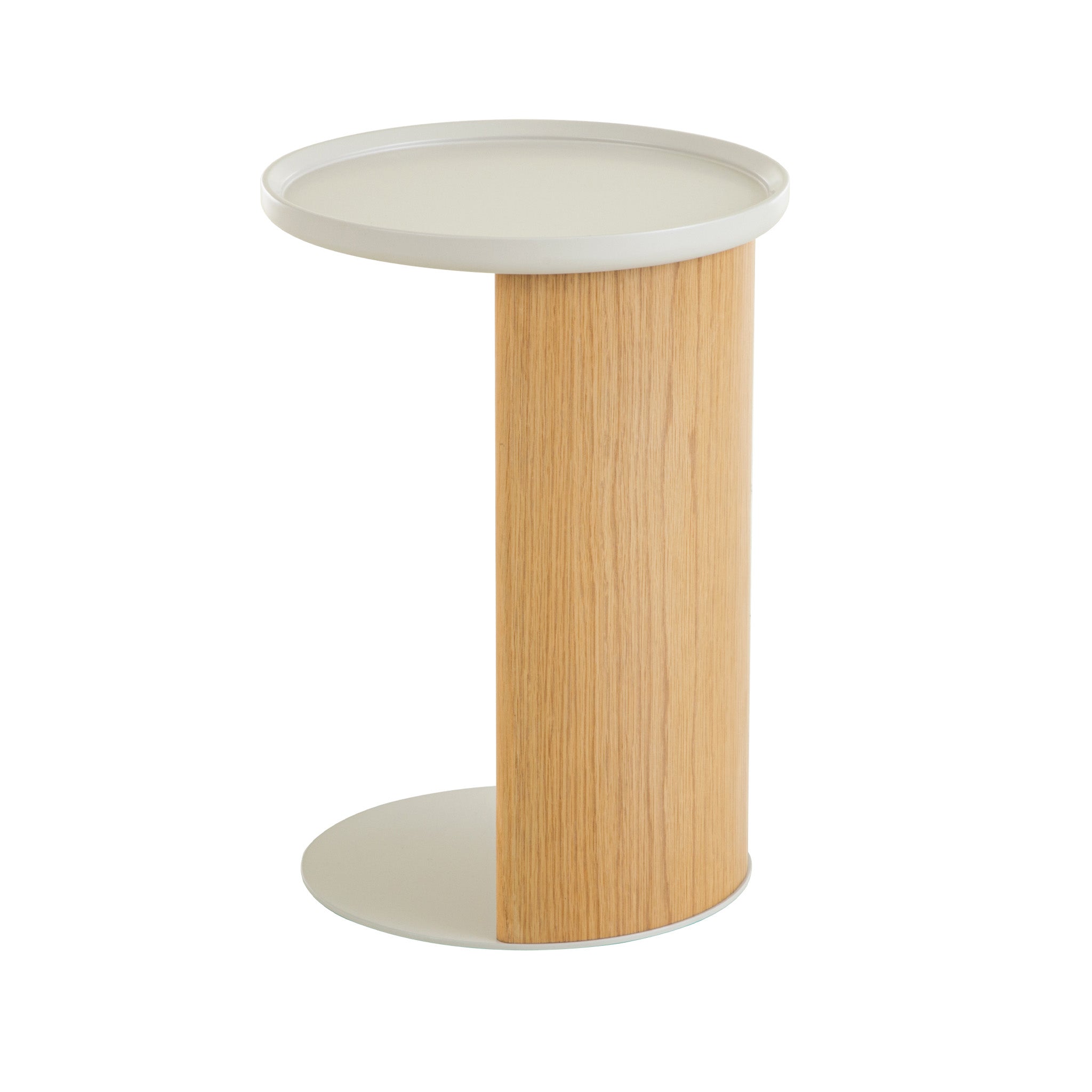 39.8cm Natural Side Table - Warm Grey - image 4